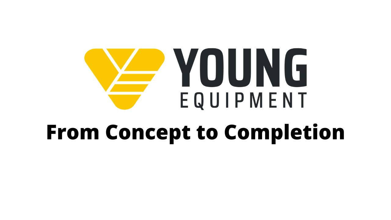 White background with the Young equipment logo and title
