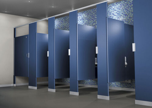 Toilet cubicle partitions